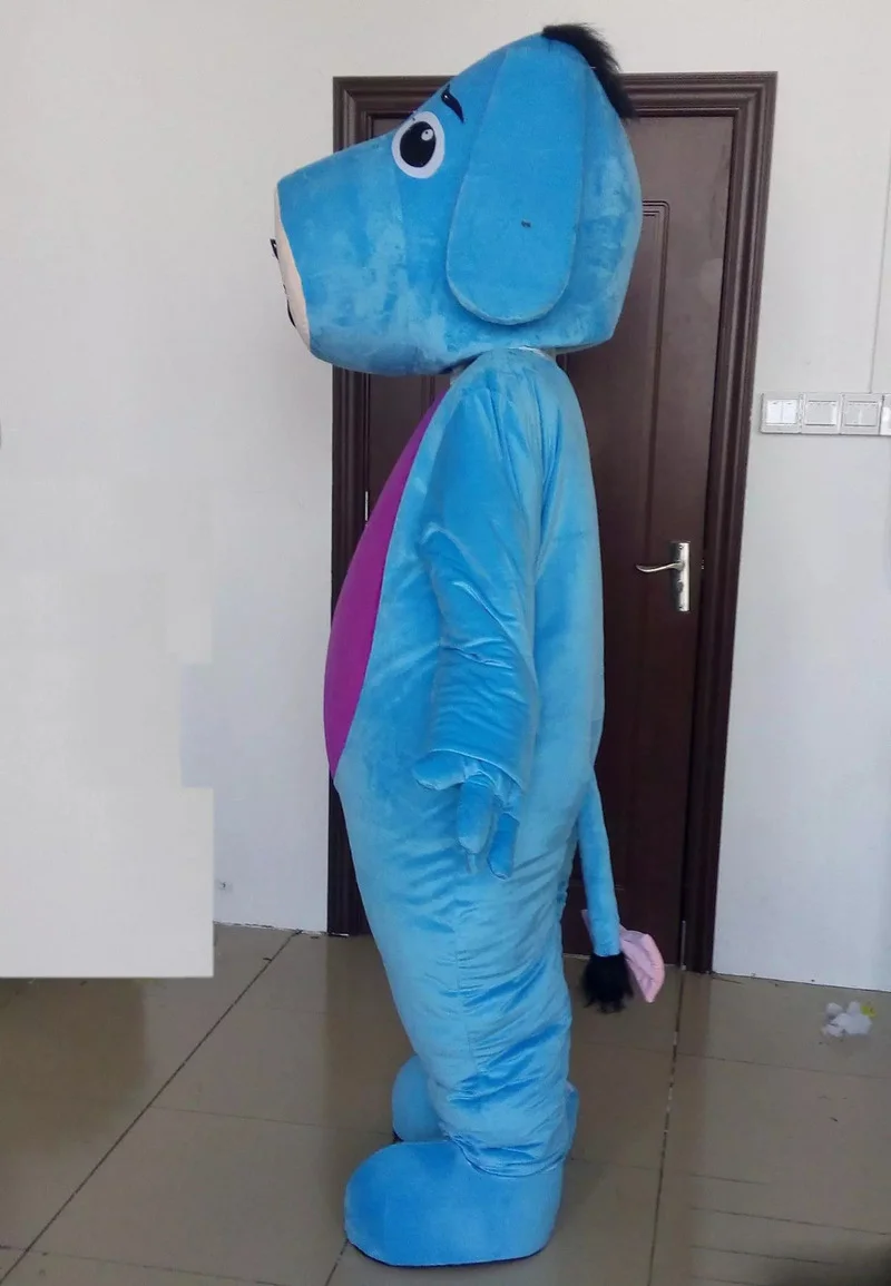 

New Happy Carnival Mascot Halloween Blue Donkey Cosplay Performance Costume Adult Use Birthday Party Advertising Parade Set