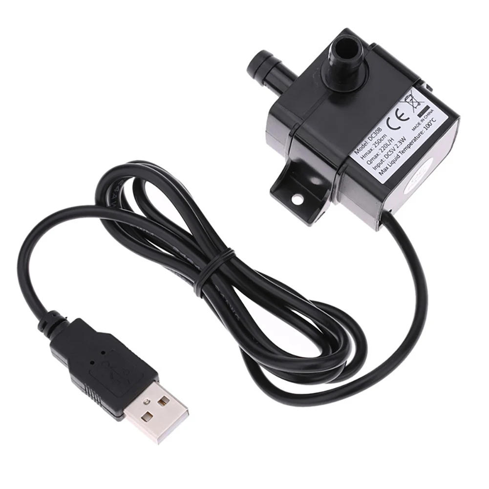 

Ultra-quiet Water Pump 5V 2.3W 220L/H Flow Rate Waterproof Brushless Pump Mini Submersible Water Filter Fish Tank Fountain Pump