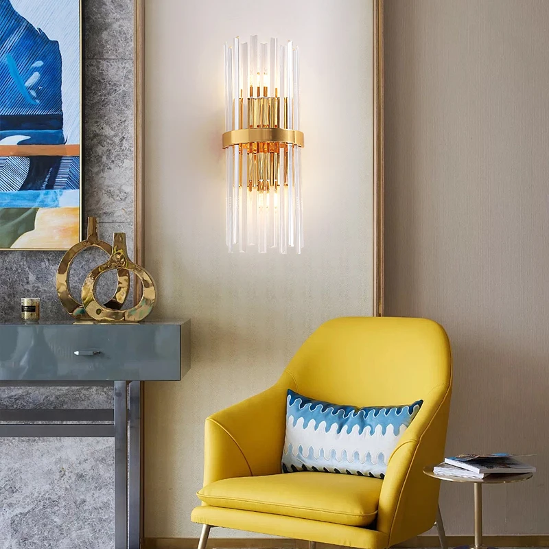 Artistc настенный светильник для роскошного отеля Хрустальный Минималистский