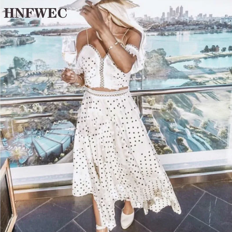 Женская Асимметричная юбка в горошек короткая R262 лето 2019|Спортивные костюмы| |