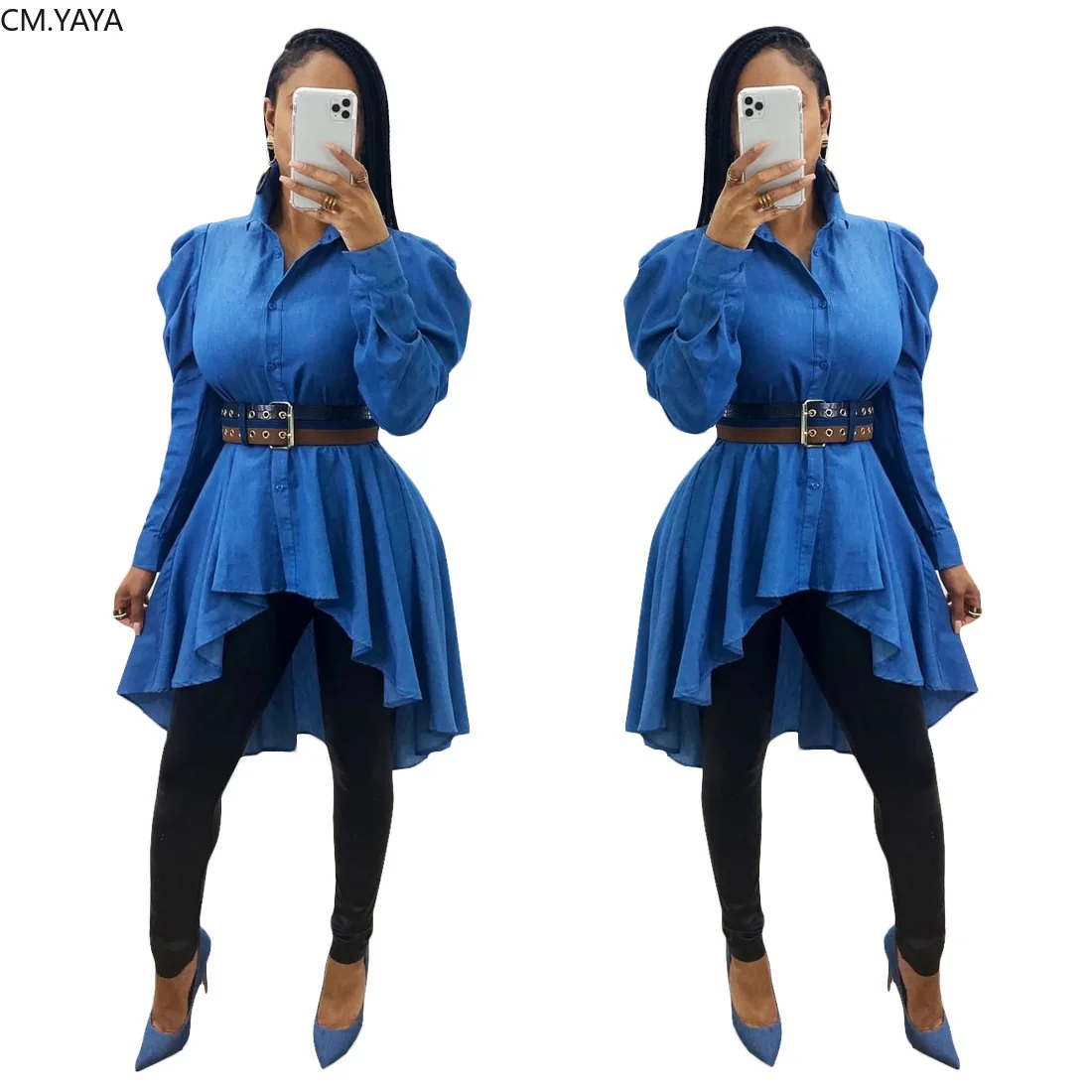 2020 весеннее зимнее мини-платье-рубашка женское джинсовое платье с длинным