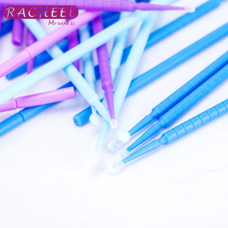 100 шт./лот одноразовые кисти для ресниц тампоны микрокисти инструменты