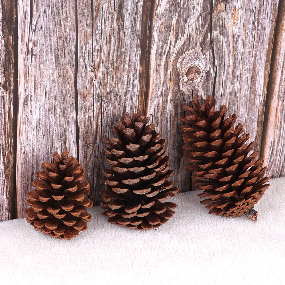 1 шт. Рождественское украшение большие натуральные сосновые конусы Pinecone