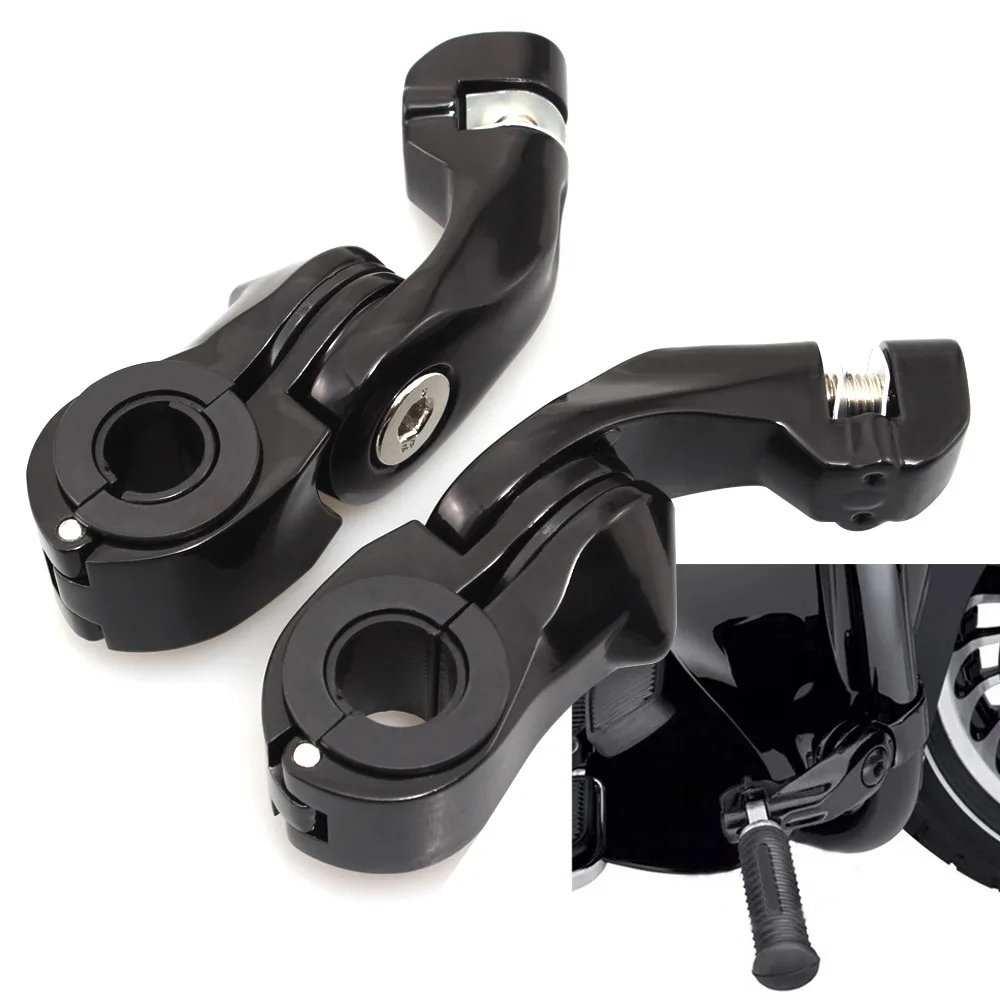 Мотоциклетный Универсальный Регулируемый шоссейный ножной упор 1 25 дюйма зажим