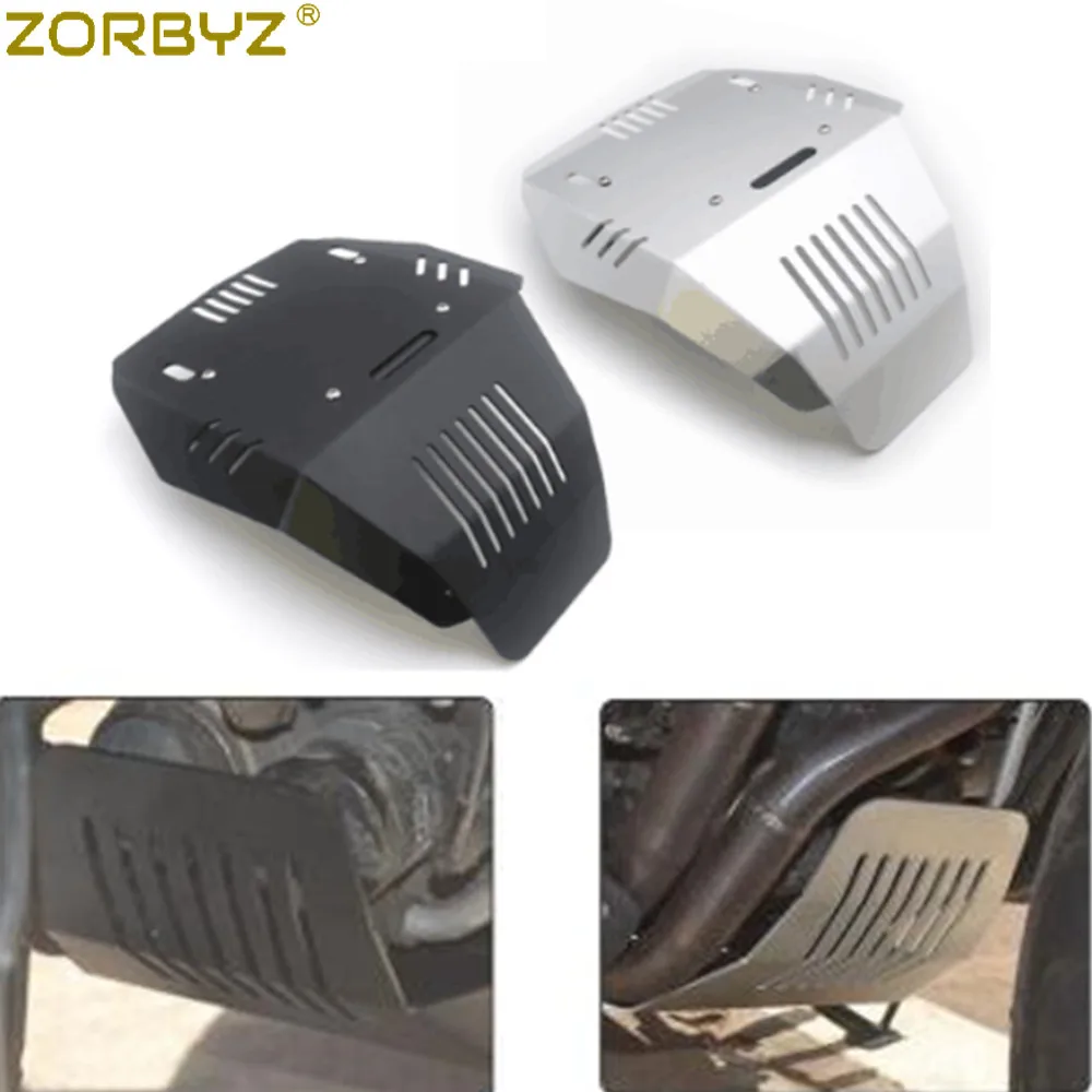 Черная/серебряная Защитная крышка двигателя для мотоцикла ZORBYZ защитная накладка