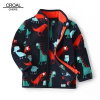 croal cherie autumn fleece kids jackets for boys dinosaur warm kids boy outerwear windbreaker winter baby boy clothing
