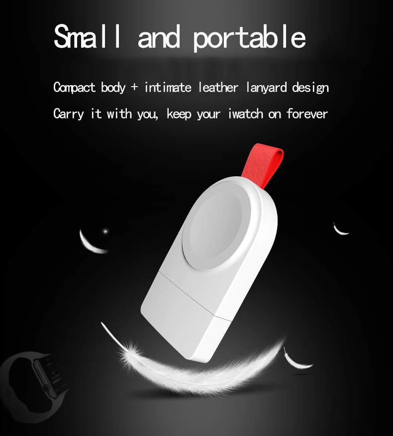 

Портативное беспроводное зарядное устройство USB для Apple Watch band 44 мм 40 мм 42 мм 38 мм, Магнитный зарядный коврик для iWatch, зарядная станция Series 5 4 6