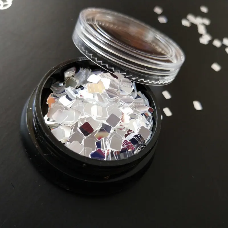 1 шт. Блестки для ногтей Ромб квадратный прямоугольник круглое зеркало