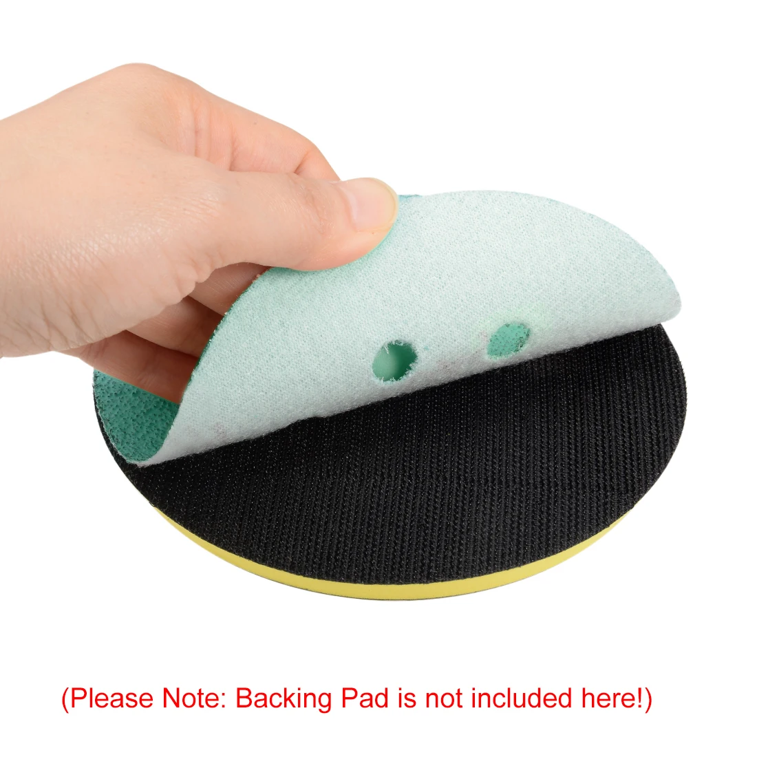 

uxcell 5 Inch 8 Hole 60 Grits Hook and Loop Sanding Discs Wet Dry Sandpaper 2pcs