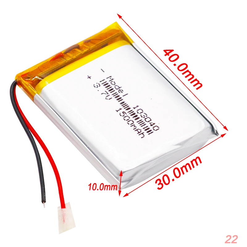 4 шт. 3 7 V 1500mAh литий полимерная LiPo аккумуляторная батарея 103040 для MP3 MP4 GPS PSP