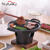 portable bbq grill alcohol stove japanese style chafing dish hot pot roasting pans mini outdoor household camping barbecue oven