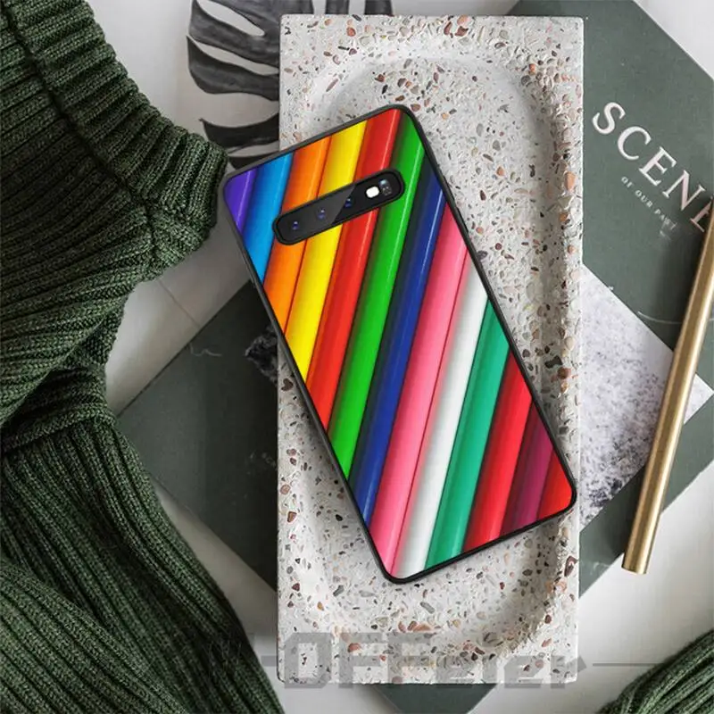 

Striped lattice Phone Case case coque fundas etui for samsung galaxy A10 A20 A30S A40 A50 A51 A70 A71 note 8 9 10 cases cover