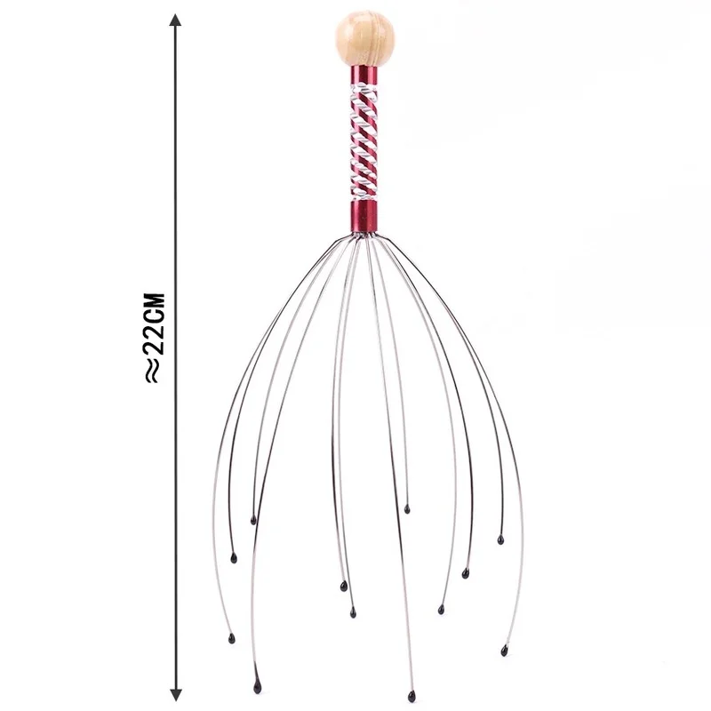 

Octopus Head Massager Scalp Handheld Head Massager Scratcher Scalp Massager Head and Neck Stress Reliever