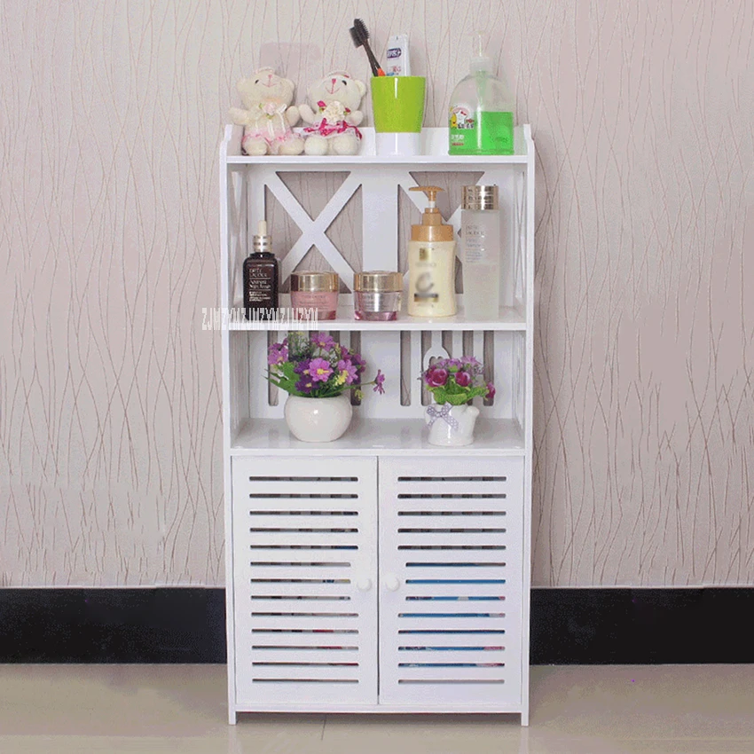 

512 -80/512-90 Bathroom Storage Side Cabinet Floor Type Corner Vanity Cabinet PVC Foam Board Toilet Tissue Storage Rack Shelf