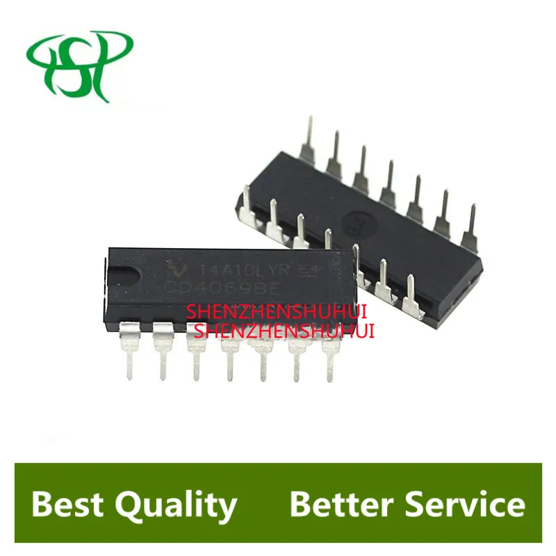 

10PCS CD4069UBE DIP14 CD4069U DIP CD4069 DIP-14 CD4069BE new and original IC