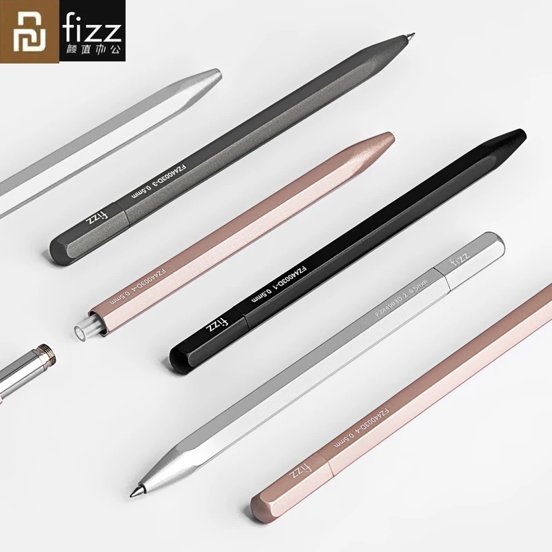 Youpin Fizz многоугольная алюминиевая металлическая ручка вращающаяся гелевая 0 5 мм