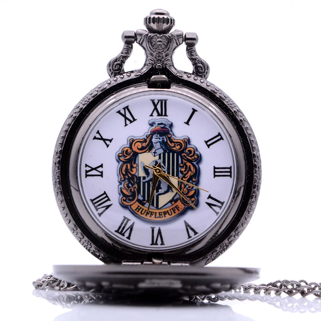 Винтажные антикварные HUFFLEPUFF Мужские Женские кварцевые карманные часы