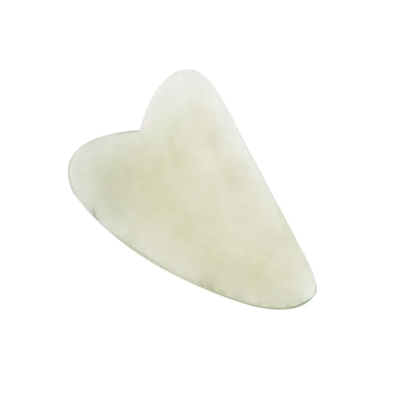 

Natural Jade Guasha Board Face Scraper Anti Wrinkle Facial Hair Follicle Cleaning Slimming Tools Thin Meridian Scraping Piece