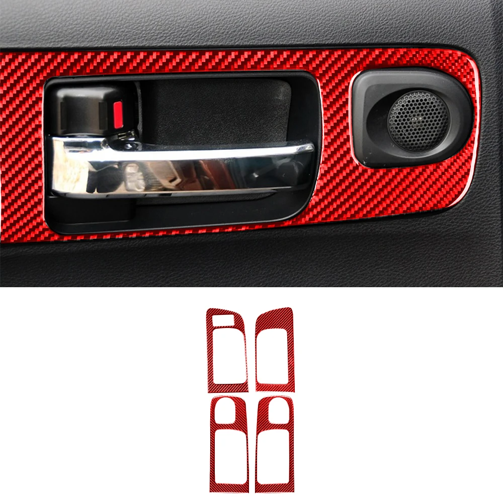

Декоративная наклейка на дверную ручку для Toyota Tundra 2014 2015 2016 2017 2018, автомобильные аксессуары из углеродного волокна