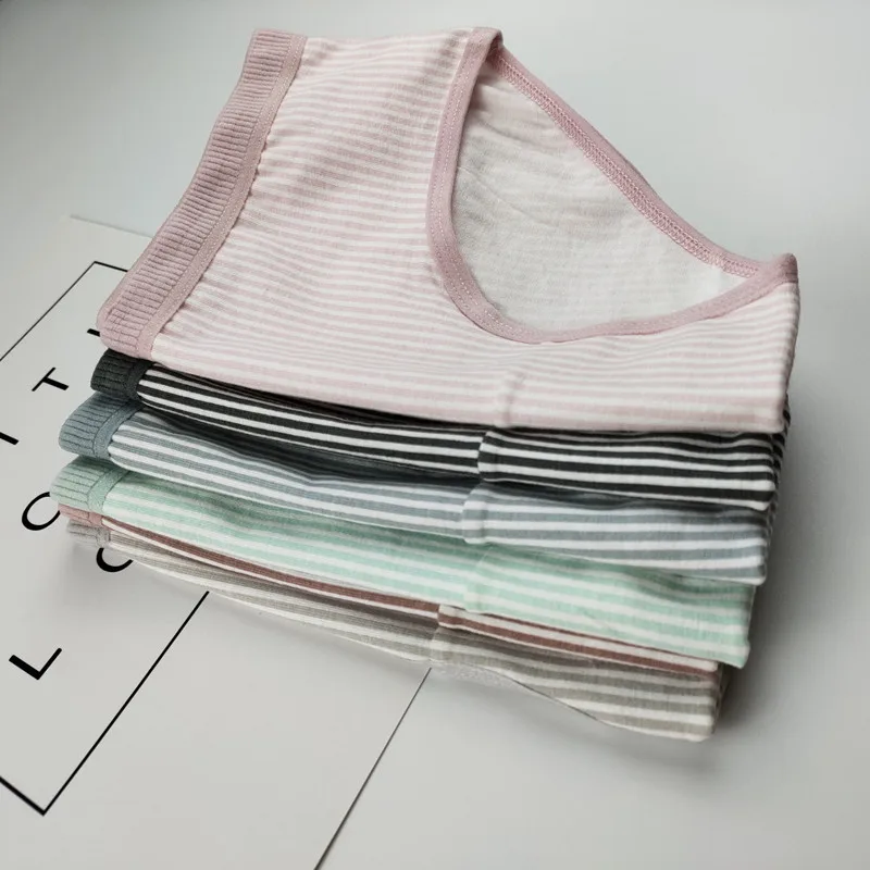 Женские хлопковые трусики AIDEVER в полоску большие размеры XXL | Женская одежда