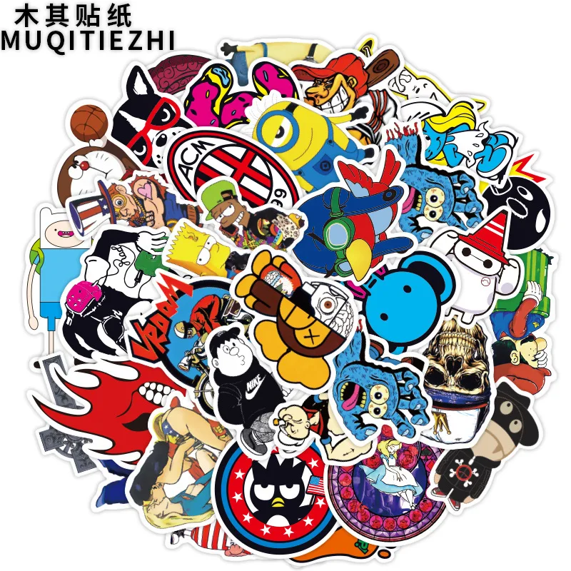 100 шт. смешанные наклейки не повторяются набор s аниме-игрушка наклейка для багажа