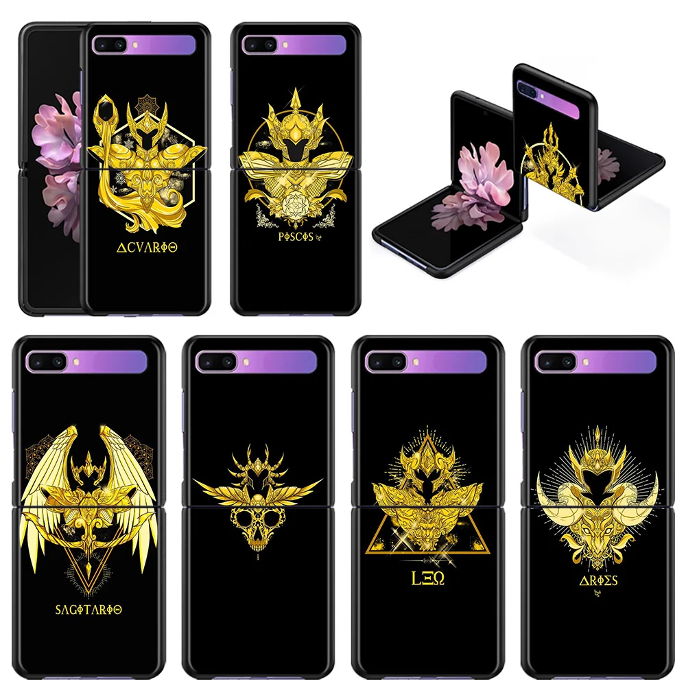 

Phone Case For Samsung Galaxy Z Flip3 5G z flip 3 5G zFlip Cover Cellphone Shell Caso Mobilephone Fundas Anime Saint Seiya Logo