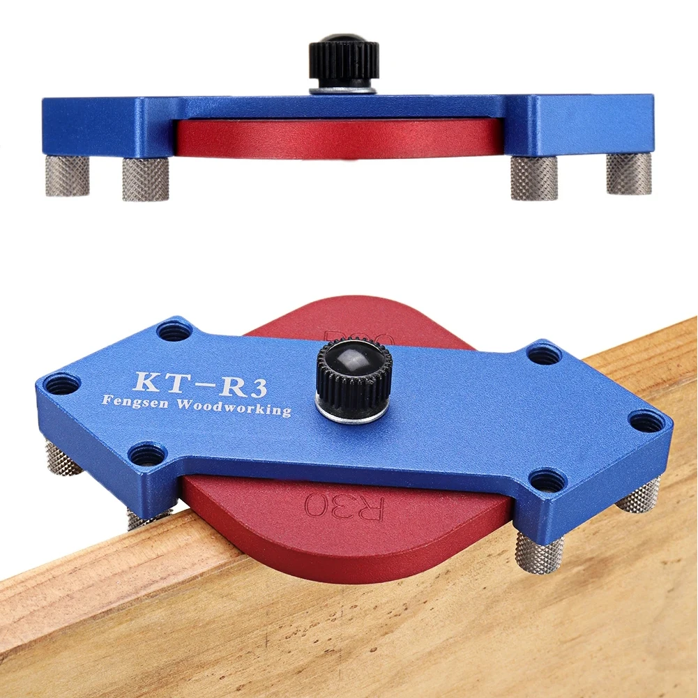 

Aluminium Radius Corner Template Woodworking Tool Wood Panel Trimming Radius Jig Router Table Quick-Jig Wood Milling Tool Bits