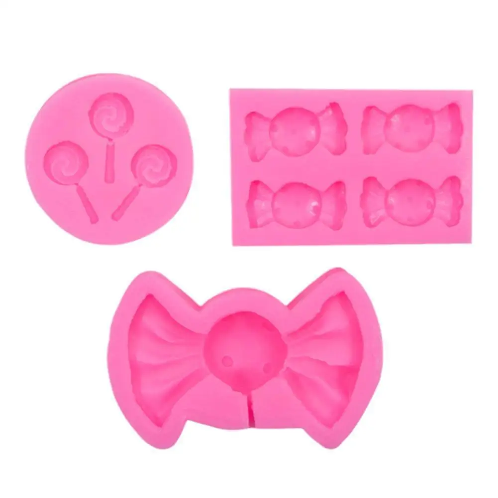 

Candy Shape Pink Silicone Mold Cake Candy Mould Mini Lollipop Chocolate Fondant Molds Candy Cake Decoration Accessories Tools