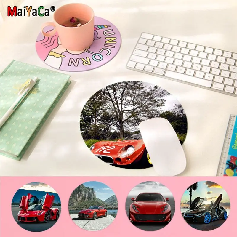 

Maiyaca Top Quality Cool sports car gamer play mats round gaming Mousepad gaming Mousepad Rug For PC Laptop Notebook