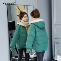 needbo winter jacket coat women outerwear womens down jacket hood down coat winter oversize puffer jacket coat lady down jacket
