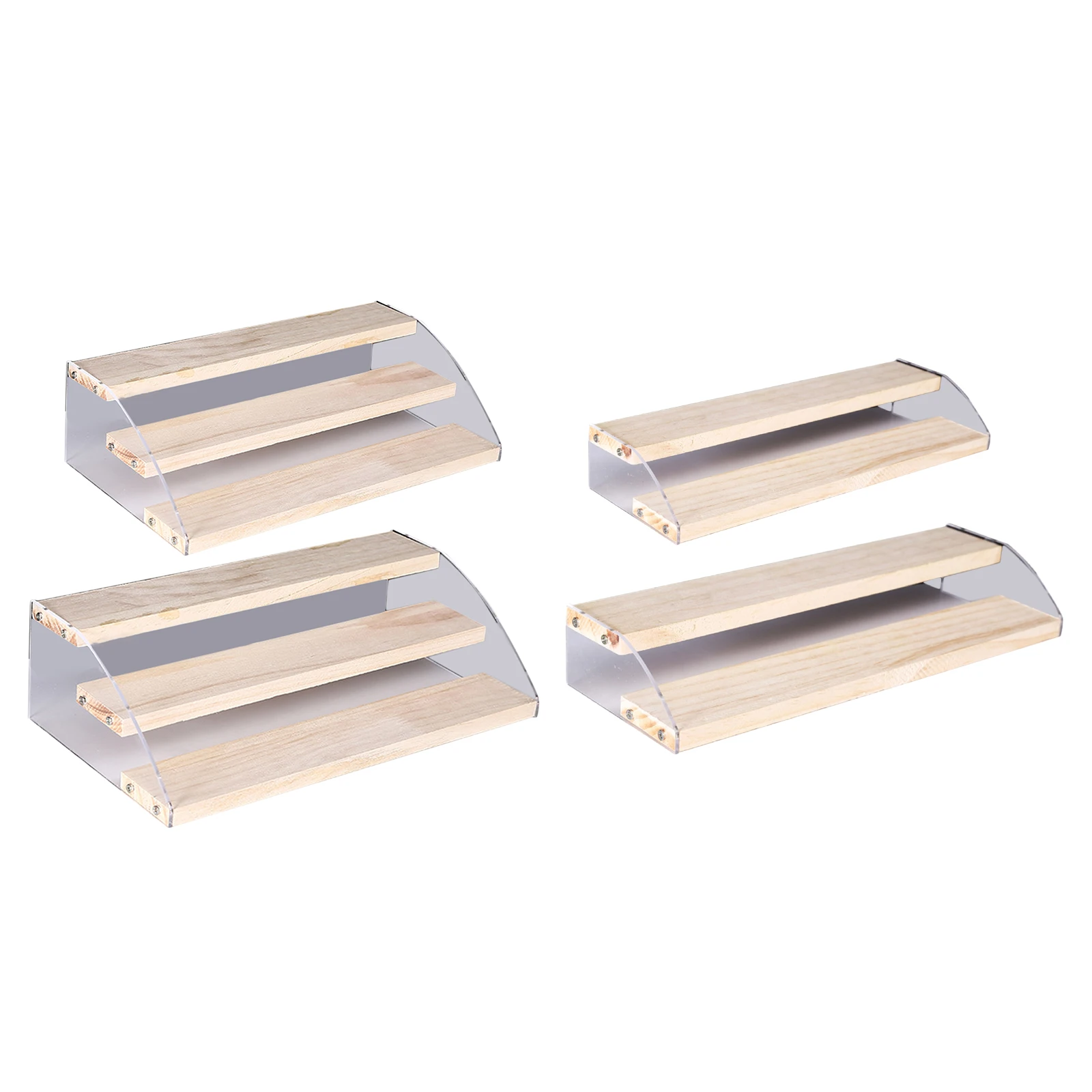 

Подставка для дисплея, прозрачная ступенчатая акриловая прочная стойка для хранения, настольный органайзер для моделей