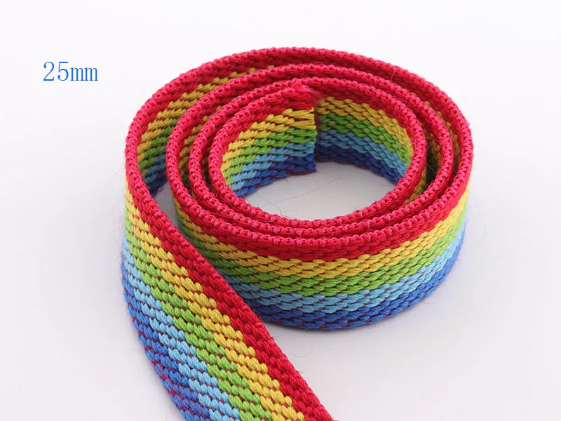 Радужный женский ремень 25 мм тканевый хлопковый ремешок для сумки багажа | Дом и