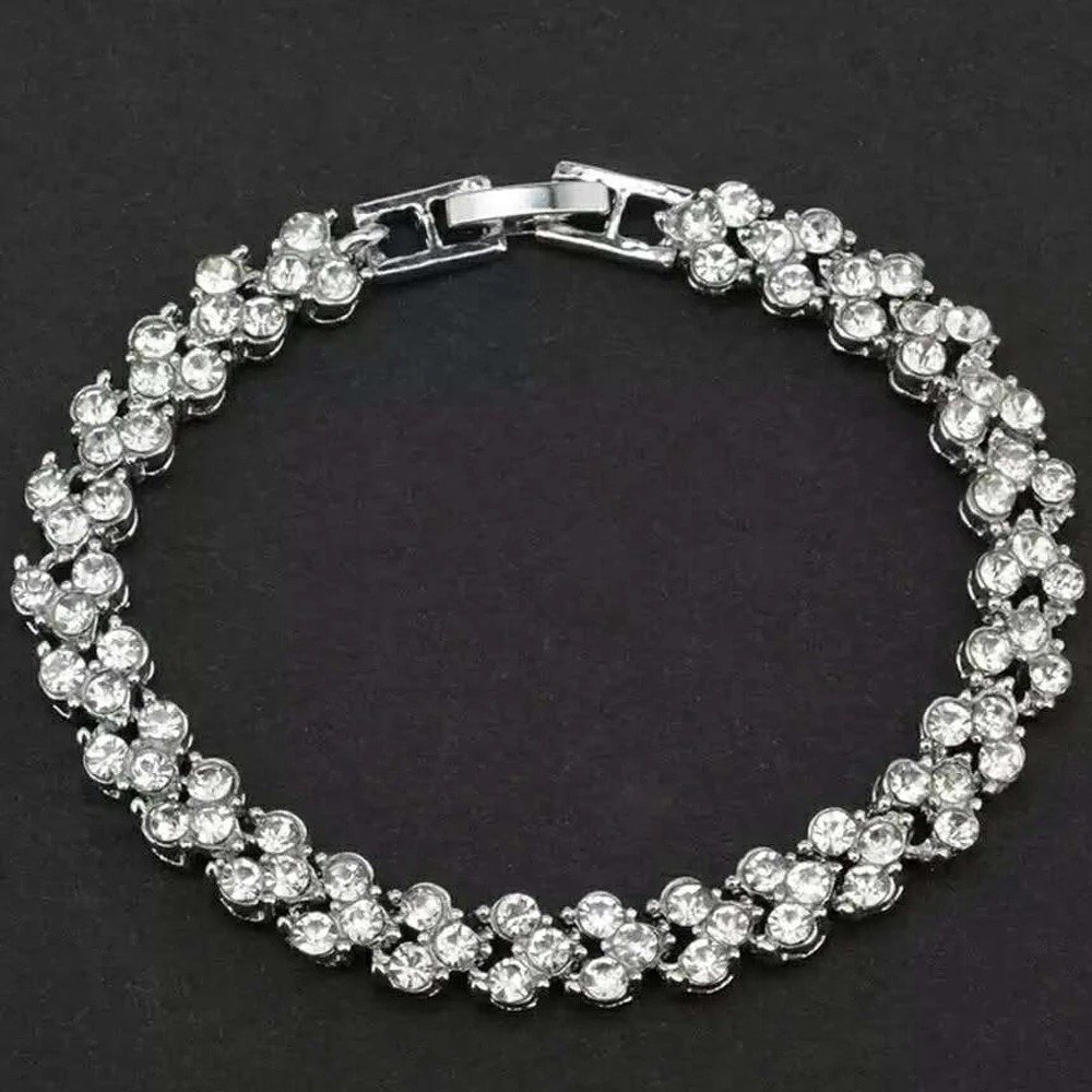 Хит продаж CZ очаровательный браслет свадебный ювелирный невесты цепочка