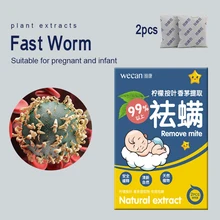 2packs /1 box NEW Natural Removal of Acarid by Household Use of Acarid Removal Pack Mite killer Pregnant women baby