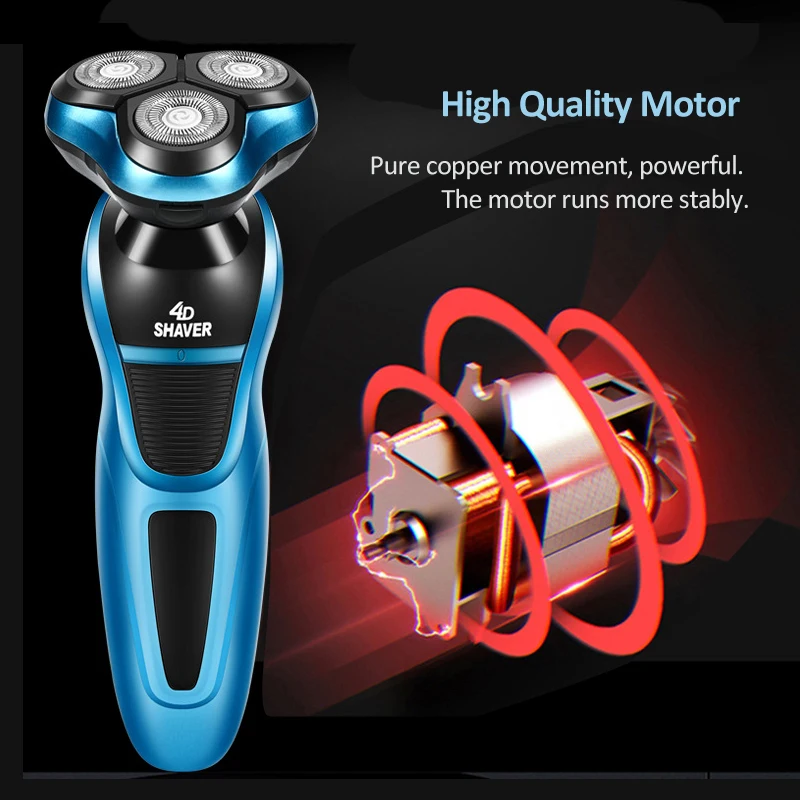 

Rechargeable Electric Shaver Washable 3D Floating Head for Men Beard Cutter Cordless Razor Hair Face Cutting Machine F30