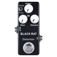 mosky black rat guitar effect pedal distortion true bypass classic effect pedal t turbo guitar parts accessories stage audio