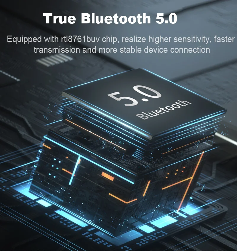 TEROW USB Bluetooth-совместимый адаптер 5 0 USB2.0 3 Мбит/с RTL8761BUV чип передатчик приемник ключ