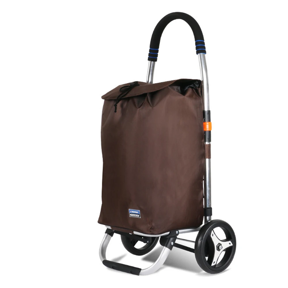 

B-LIFE Trolley Dolly Shopping Grocery Foldable Cart with Bag Large Wheels