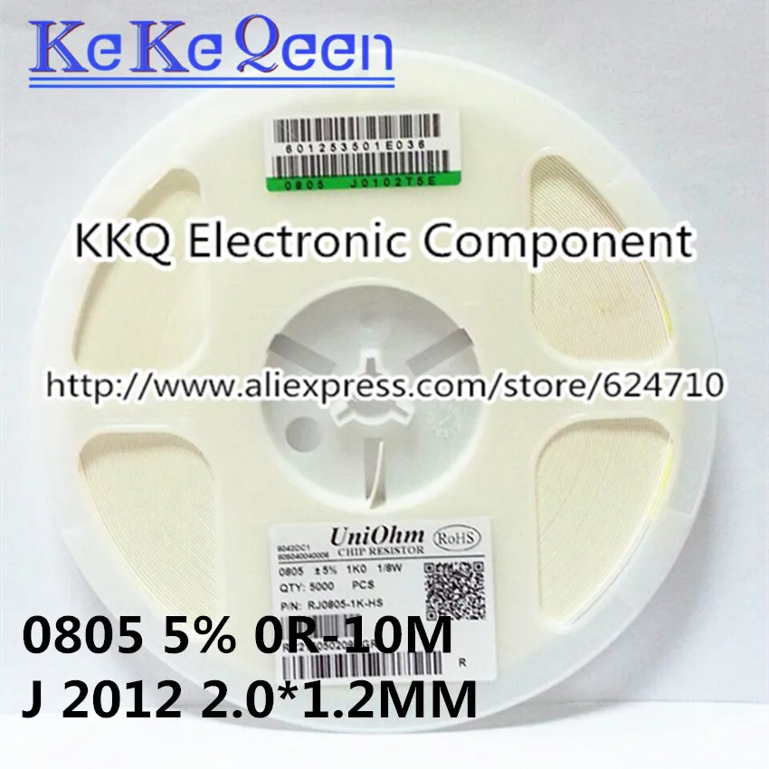 RJ0805 0805 5% 1/8W J SMD 56K 62K 68K 75K 82K 91K 100K 110K 120K 130K 150K 160K 180K 200K 220K 240K 270K 300K 330K 360K 390K |