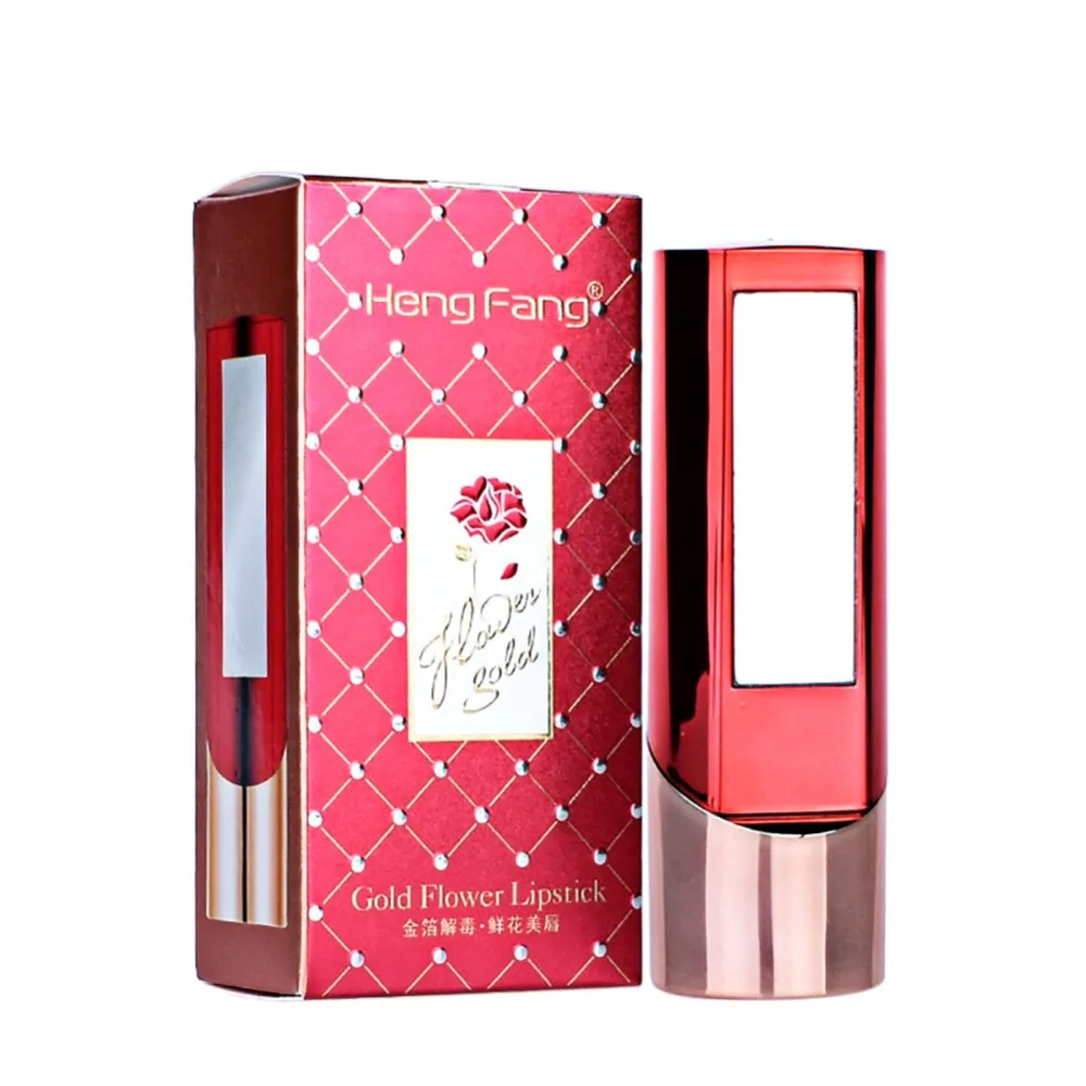 1 шт. женская красивая Желейная Цветочная меняющаяся длинная губная помада с