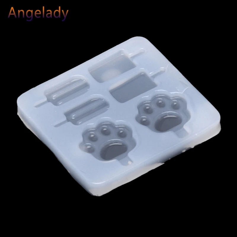 УФ-Смола ювелирные изделия силиконовая форма эскимо мороженое Кот когти