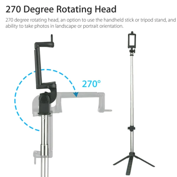 Новинка 3 в 1 Беспроводная Bluetooth селфи-палка мини выдвижной селфи-штатив с