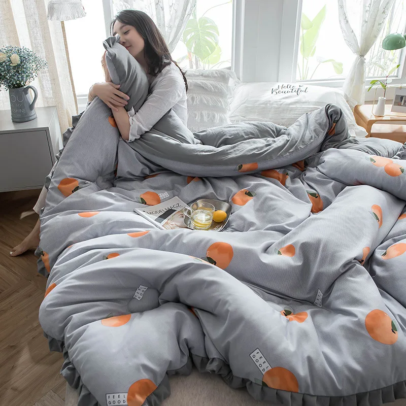 Роскошное Одеяло на гусином пуху Стеганный килт Король Королева Полный размер