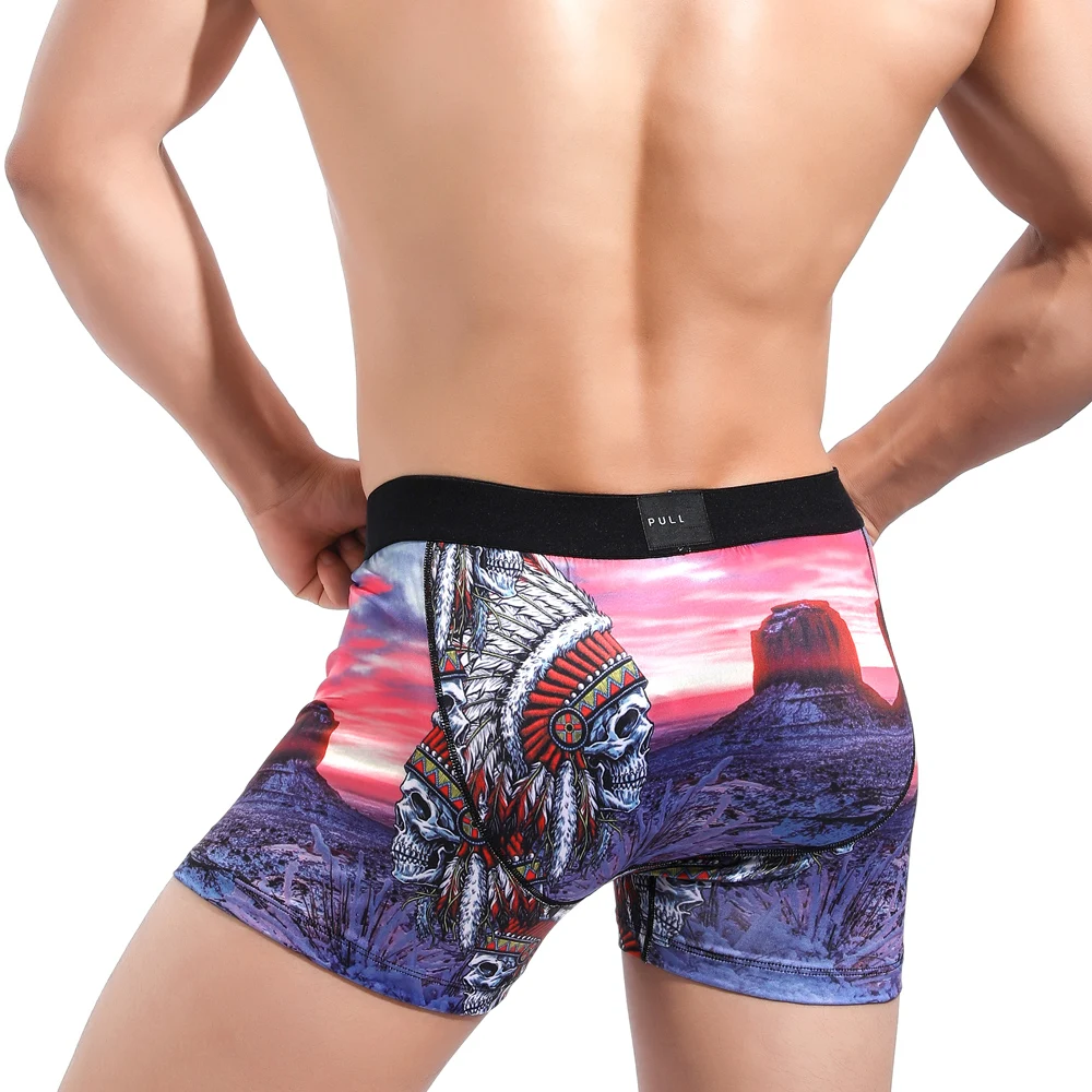 Трусы-боксеры мужские из лайкры мягкие гладкие | Мужская одежда