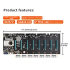 -Процессор S37 для материнской платы, 8 слотов для видеокарты, адаптер памяти, встроенный интерфейс VGA, низкое энергопотребление, новинка