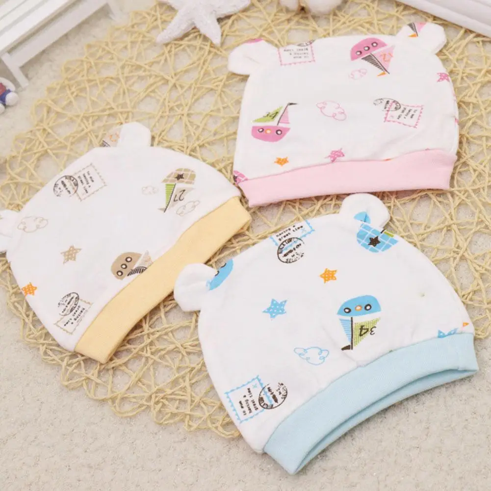 

Newborn Baby Girl Boy Cartoon Star Cotton Breathable Cap Soft Warm Beanie Hat