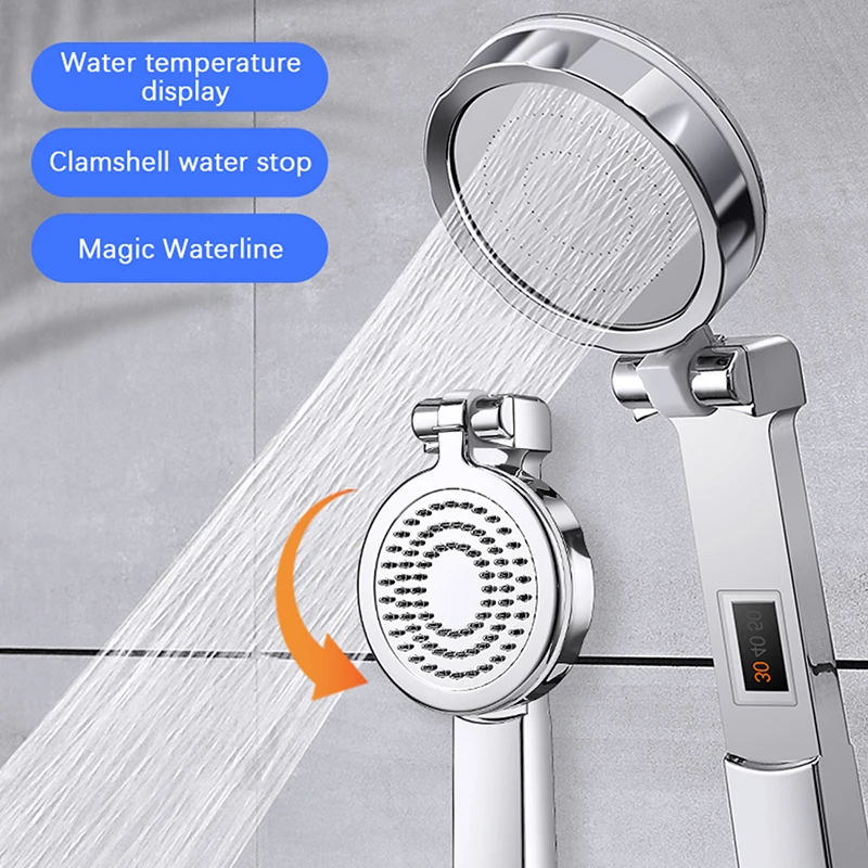 

Новинка чехол-книжка для душевой лейки сверхзаряженный и украшающий кожу с отрицательными ионами Водосберегающие аксессуары для душа туал...