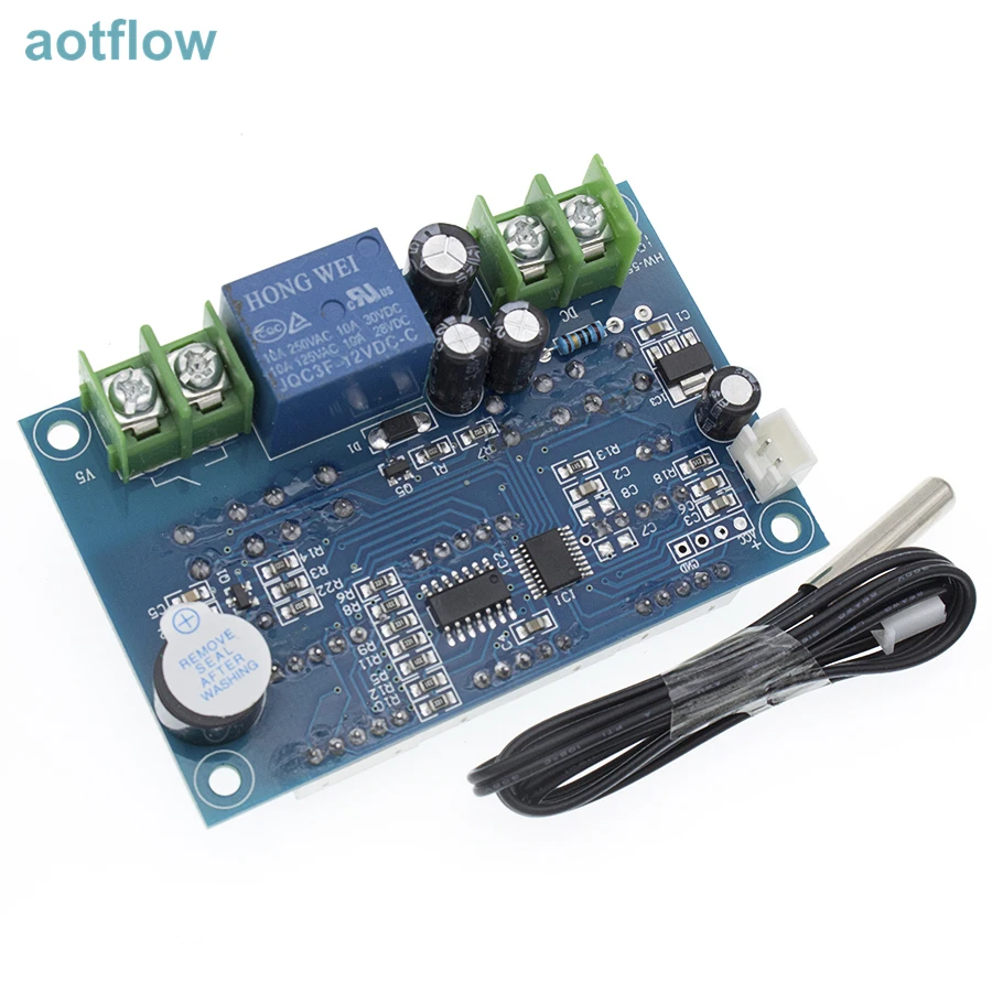 DC12V thermostat Intelligent digital temperature controller With NTC sensor W1401 led display stm32 esp esp32 aotflow | Инструменты