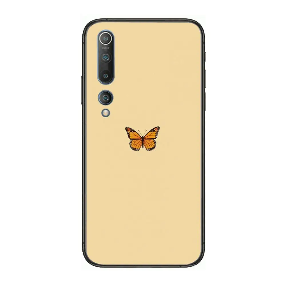 

butterfly style phone case Phone Case For xiaomi mi11 5g 10 liti Ultra 9Pro SE 3 8 Note Anime Black Cover Silicone Back Pretty t