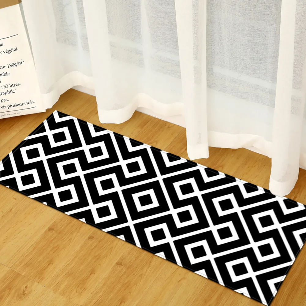 Скандинавский коврик для кухни спальни входной Коврик прихожей напольный с 3D